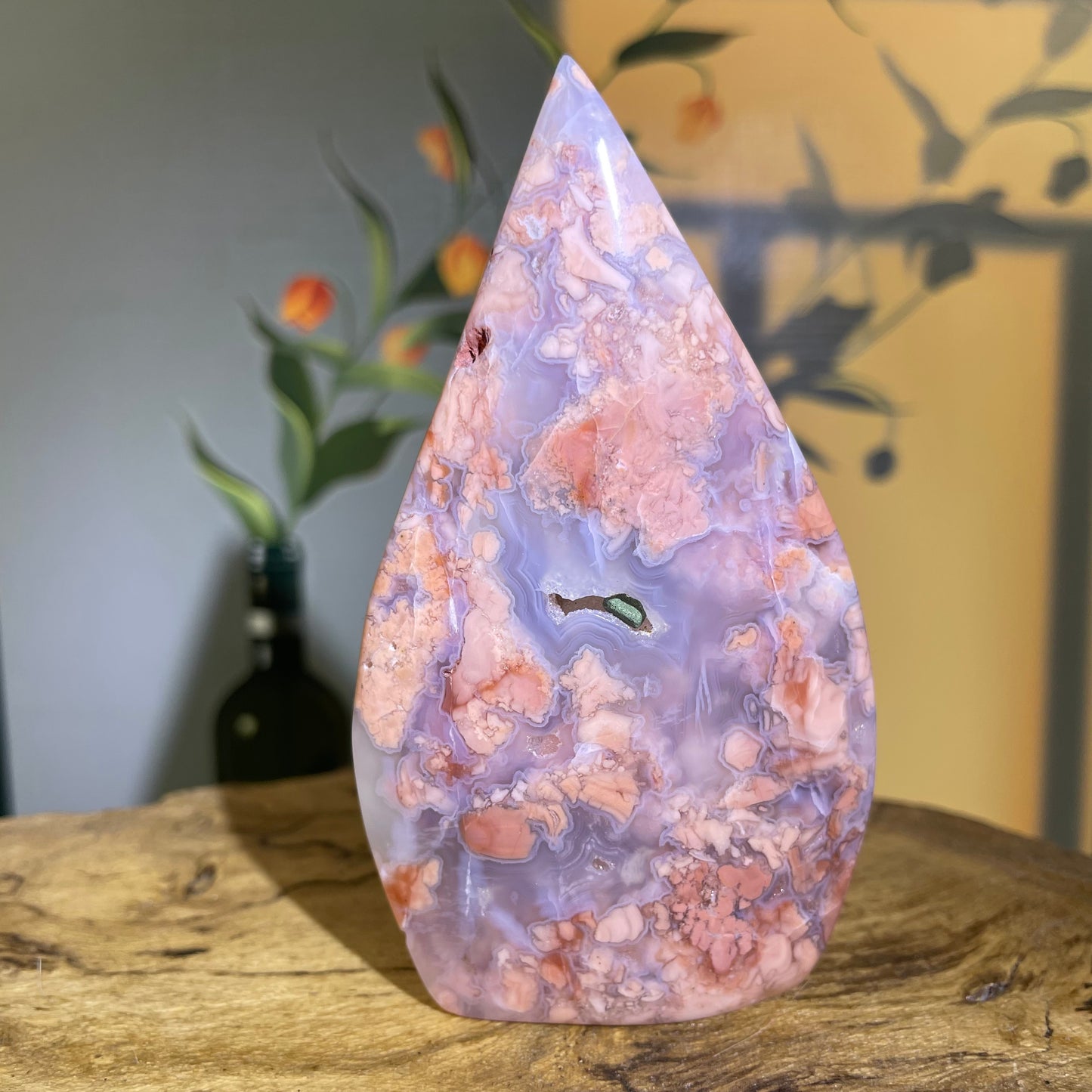 Cotton Candy Agate Flame