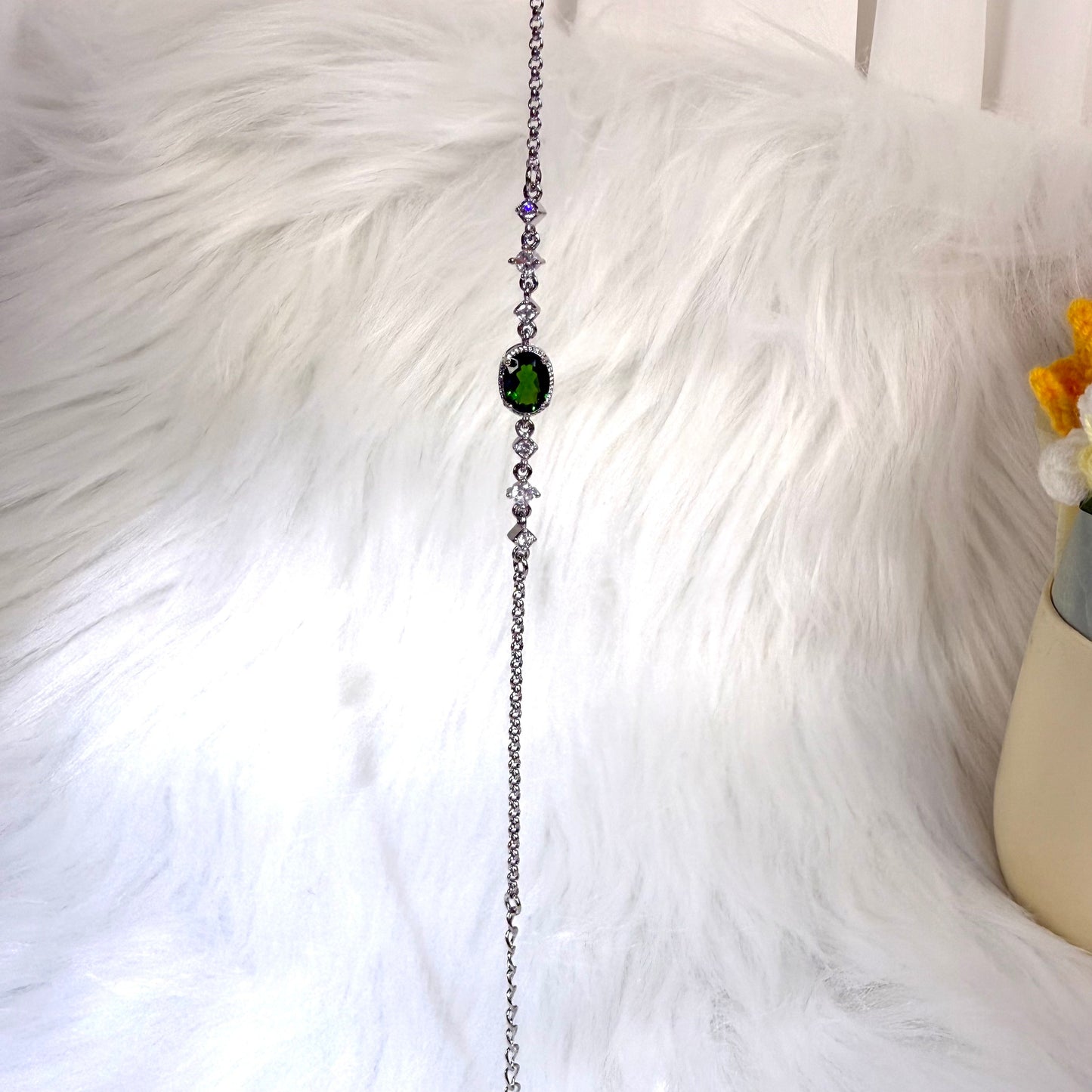 【Copper Alloy 】Diopside Bracelet