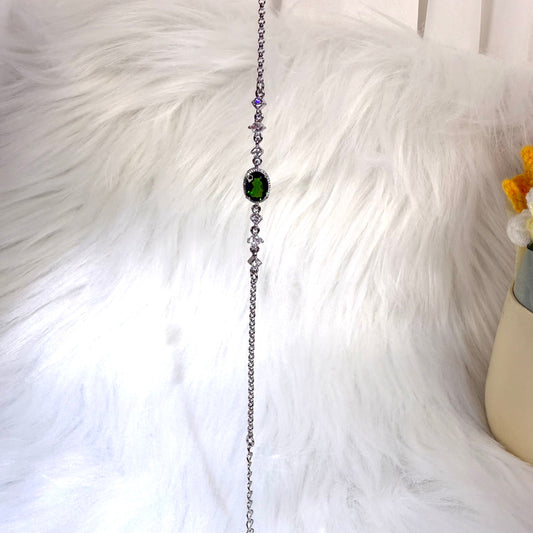 【Copper Alloy 】Diopside Bracelet