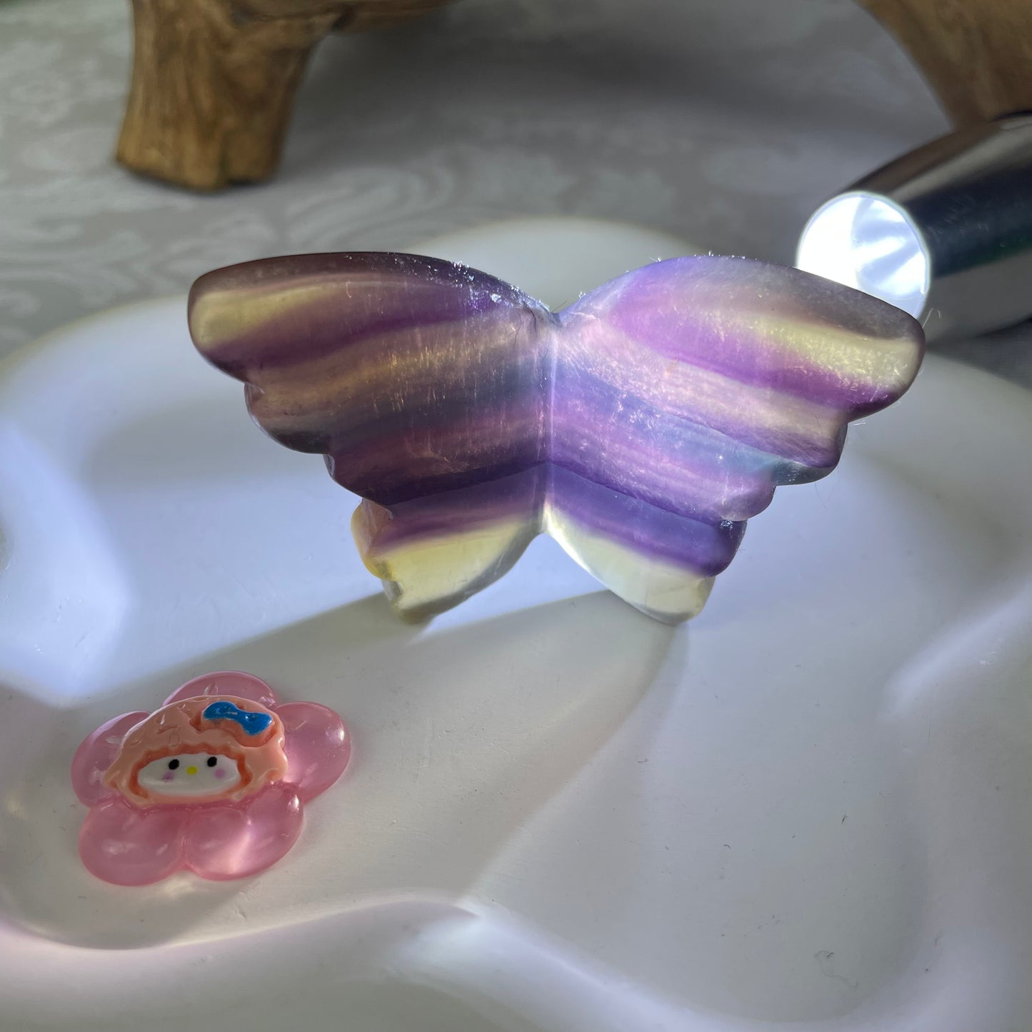 Fluorite 3D butterfly