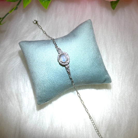【Copper Alloy 】Moonstone Bracelet