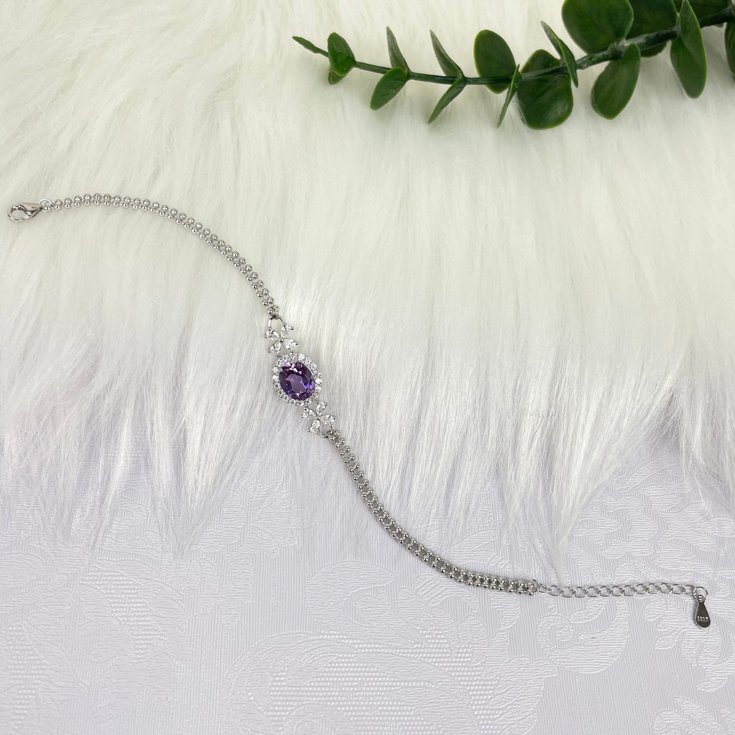 【S925】Amethyst Bracelet