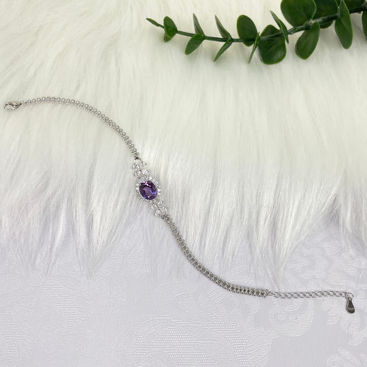 【S925】Amethyst Bracelet
