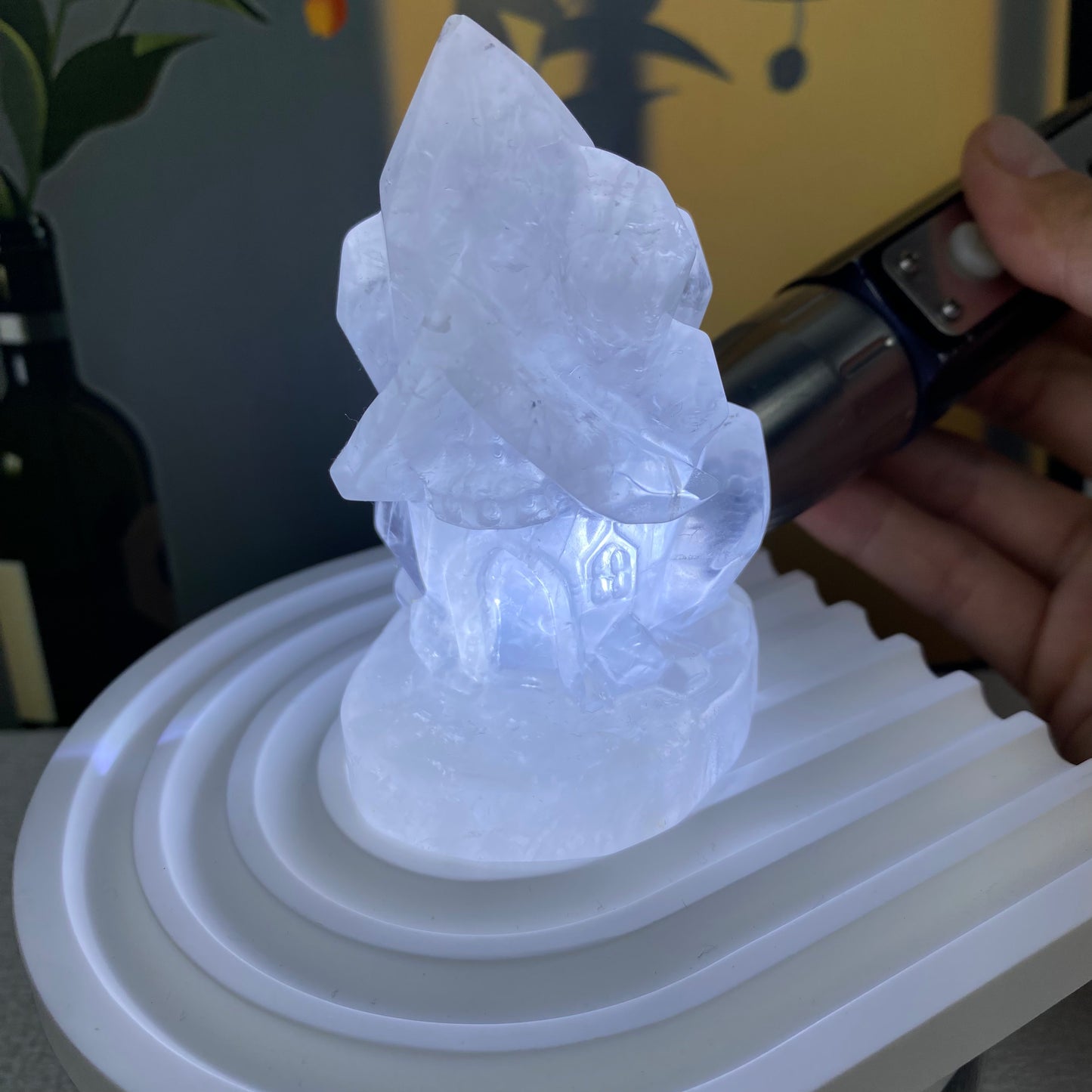 Clear Quartz Clusters House