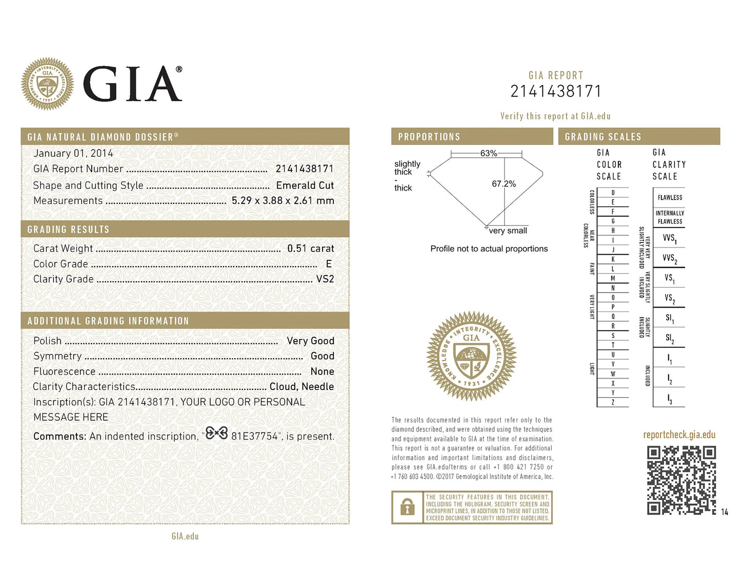 GIA Certificate