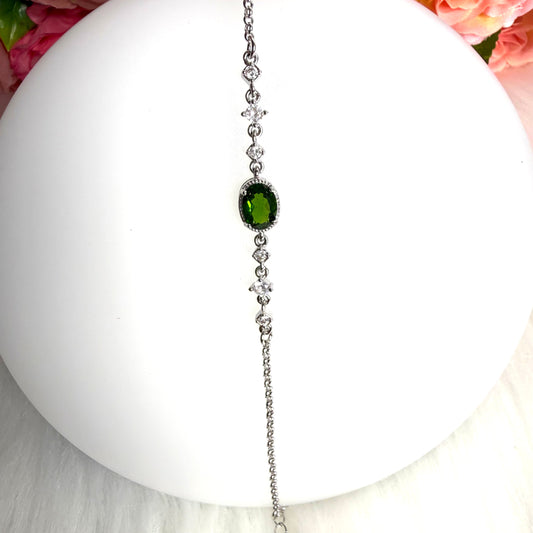 【Copper Alloy 】Diopside Bracelet