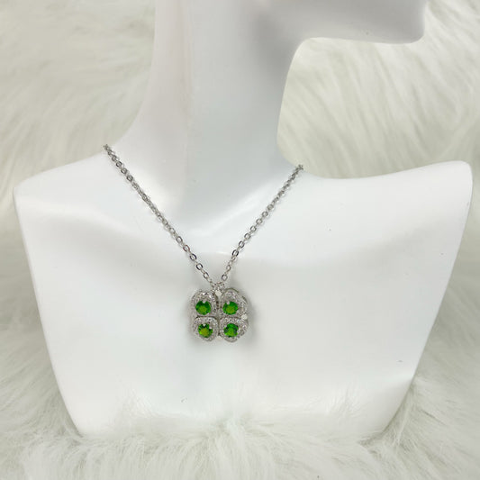 【Copper Alloy 】Four Leaf Clover Necklace