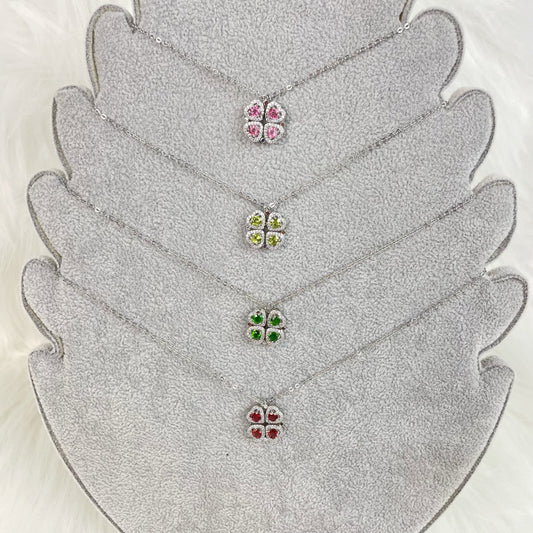 【Copper Alloy 】Four Leaf Clover Necklace