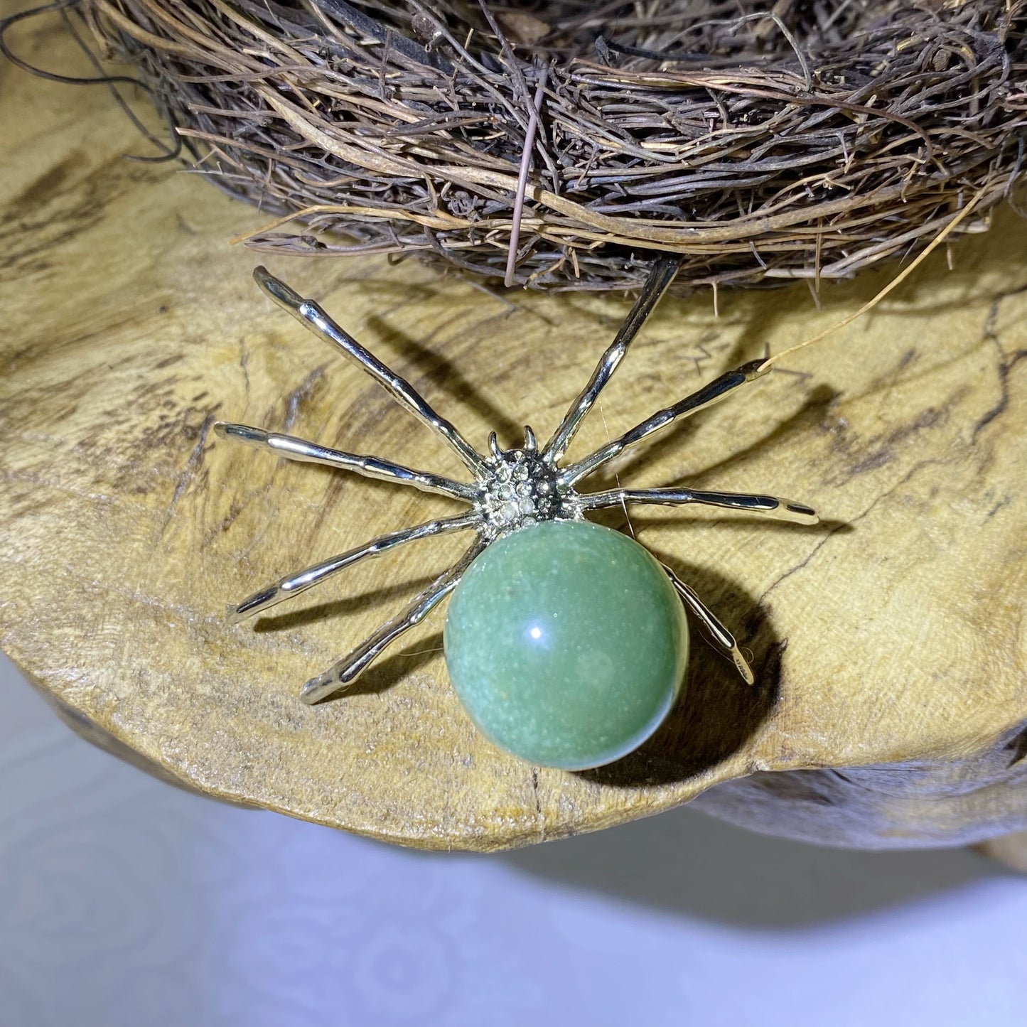 Green_Aventurine Spider