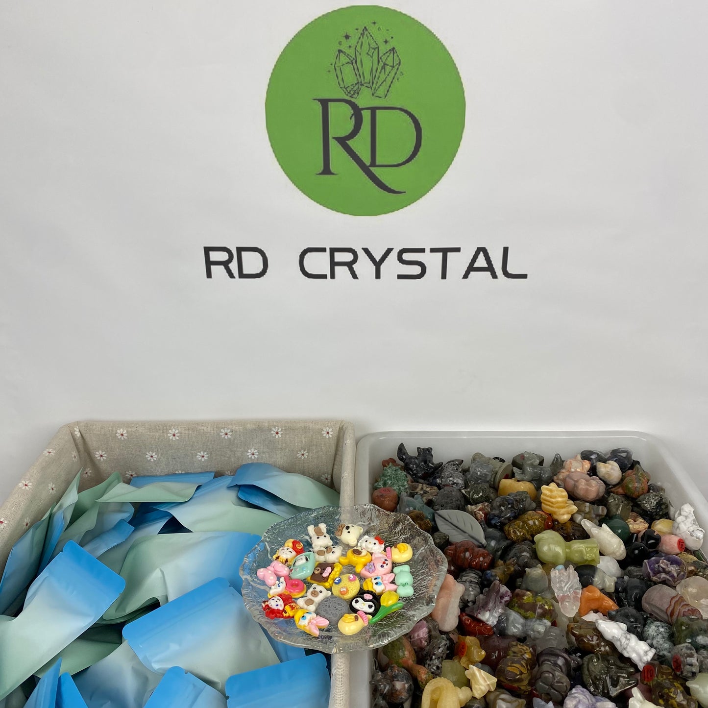 Natural Mystery Crystal Mini Carving Bag(1.2-1.6 inches)