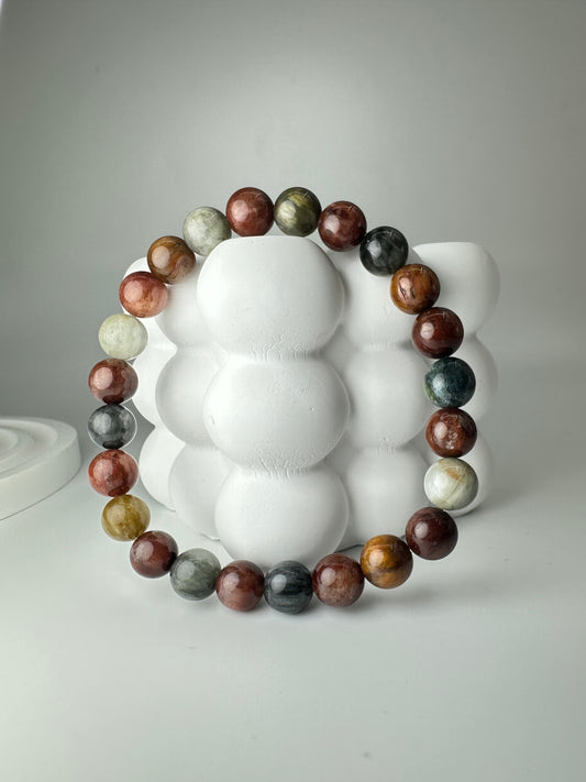 Rainbow Rabbit Hair Rutilated Bracelet