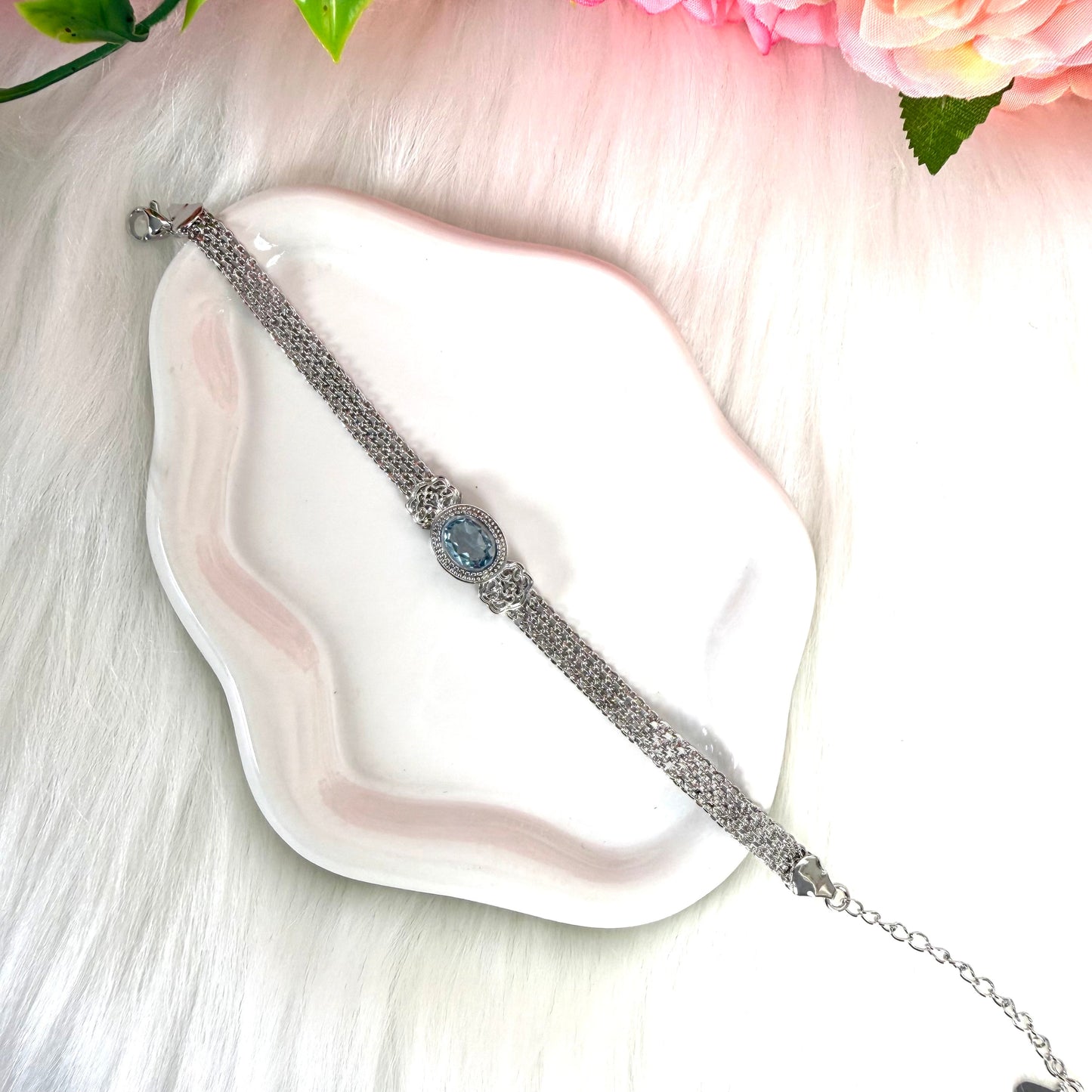 【Copper Alloy 】Topaz Bracelet