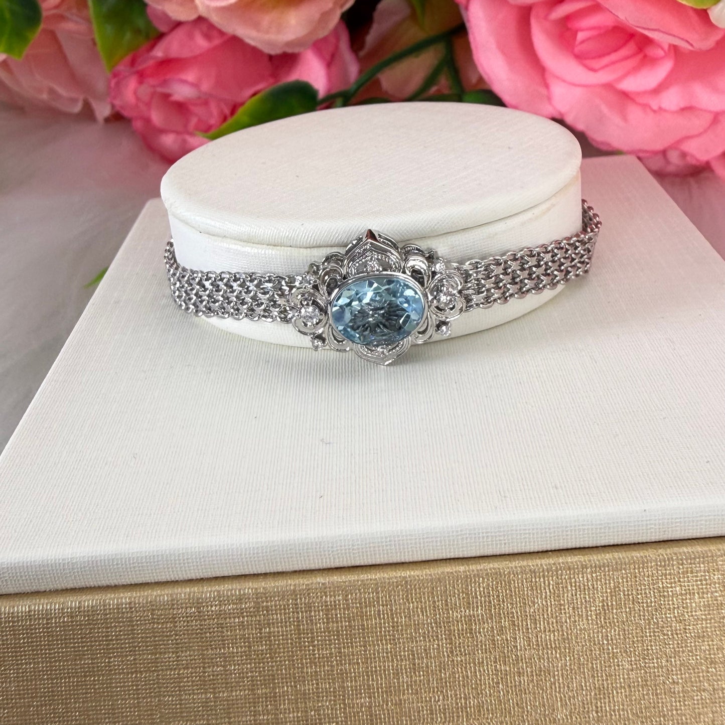 【Copper Alloy 】Topaz Bracelet